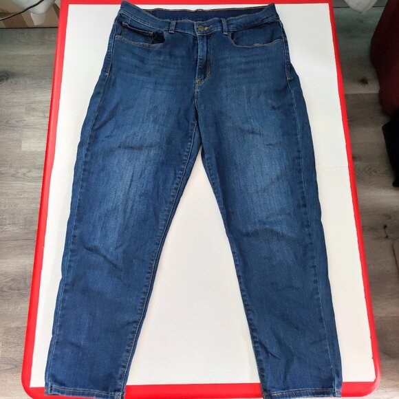 Levi's jeggings stretchy slim fit straight denim blue women's size 10 - Picture 1 of 13